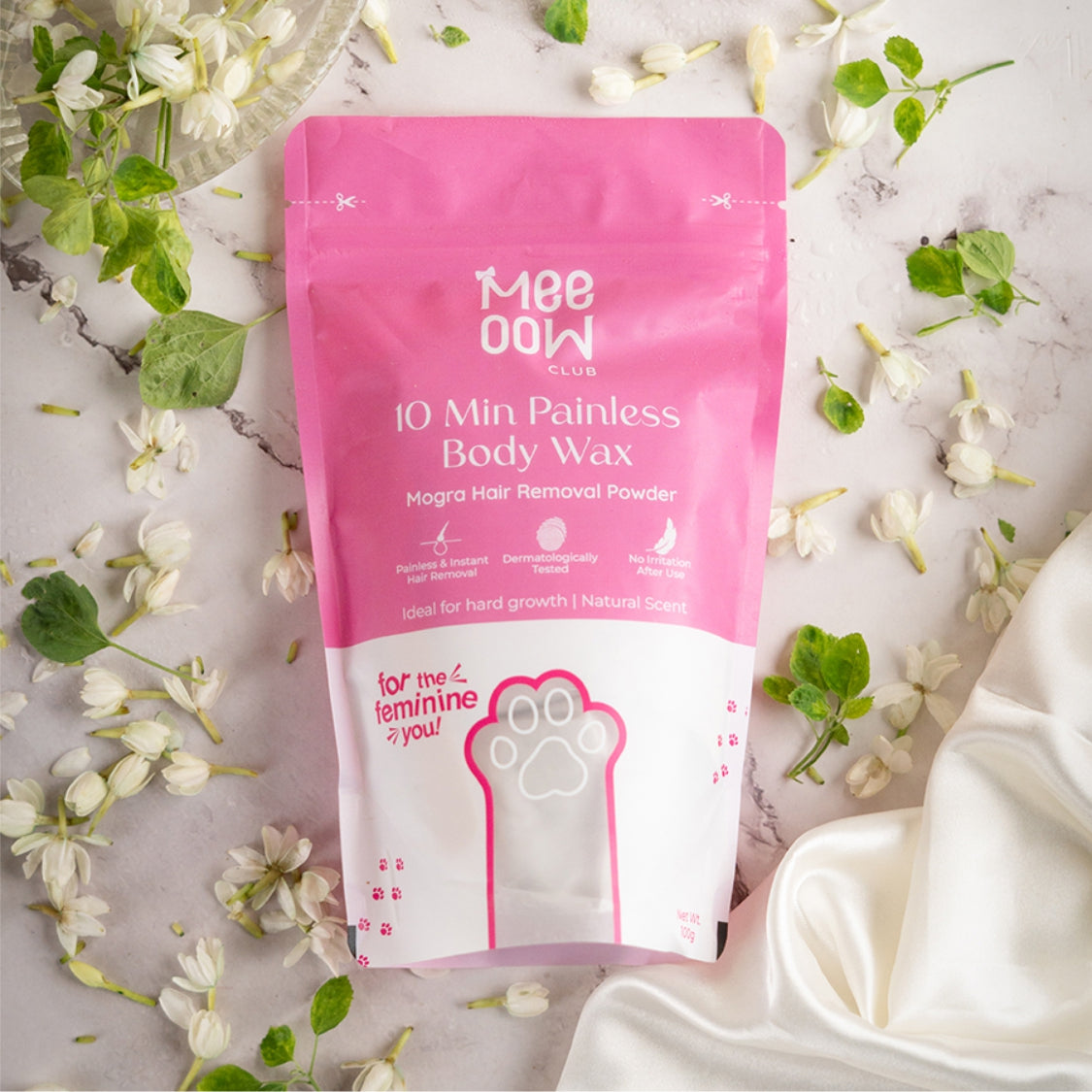 4-in-1 Mogra Body Hair Removal Wax Powder Mask ₹350 fullbody