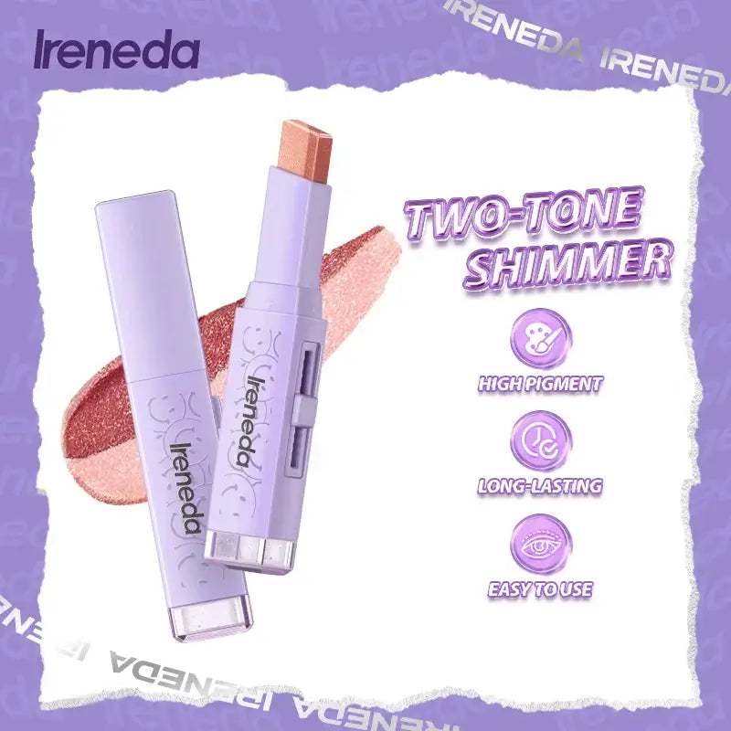 Two-Tone Glitter Eyeshadow Stick